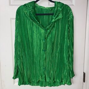 EMERALD GREEN LONG SLEEVE SHIRT/PANT SET